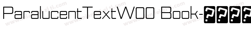 ParalucentTextW00 Book字体转换